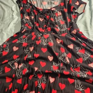 Torrid lace up skater dress